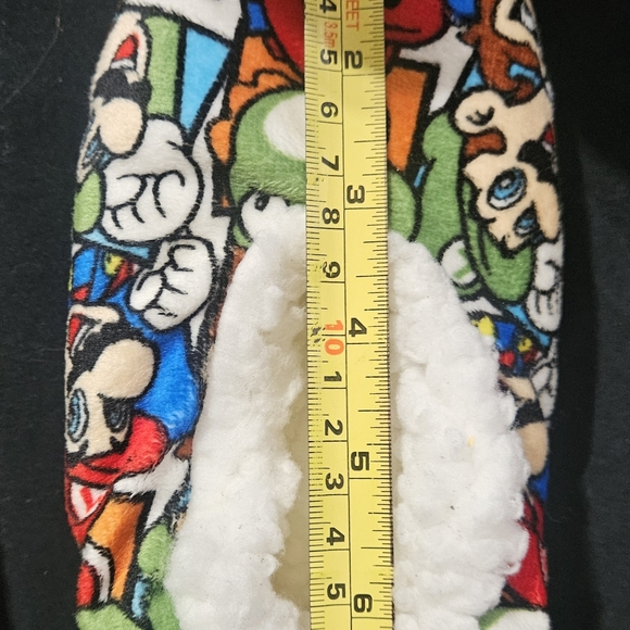 Nintendo Mario Kids Cozy Slippers - Red, Green, Blue - Picture 3 of 4